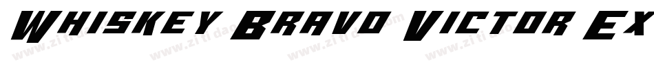 Whiskey Bravo Victor Ex字体转换